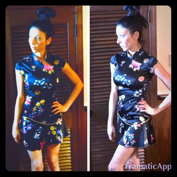 Arden B Dresses & Skirts - Vintage ArdenB stretch Asian inspired fitted mini